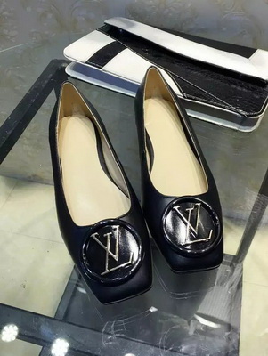 LV Shallow mouth flat shoes Women--018